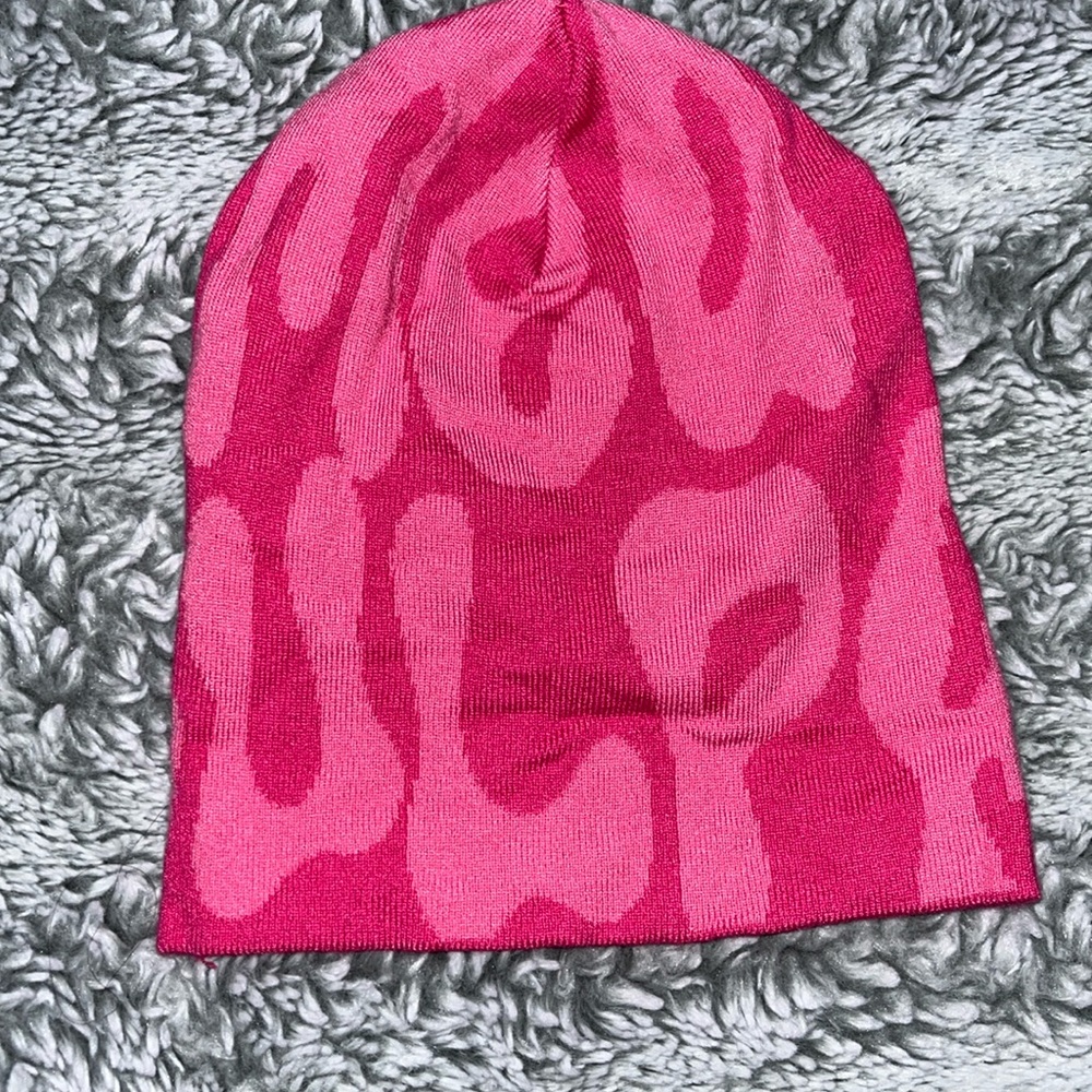 Mea Culpa Pink on pink beanie